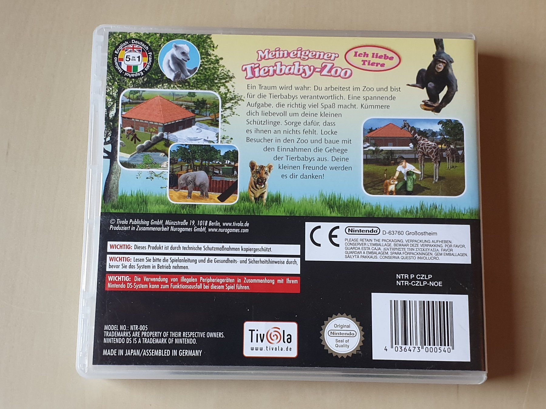 Nintendo Giochi: Mein eigener Tierbaby-Zoo – Usato da Stansstad venduto da collectorsshop 1