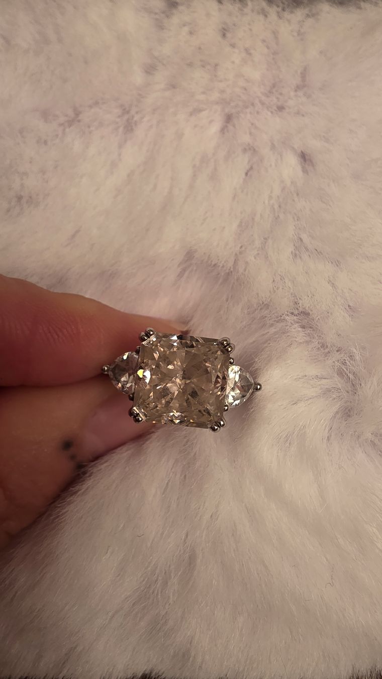 Ringe: Silber Ring mit rosa Stein – Gebraucht aus Widen von kev_f5vk 1