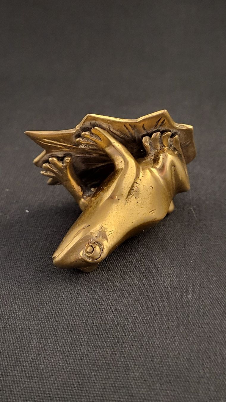 Statuette: Messing-Frosch – Usato da Basel venduto da spinne02 5