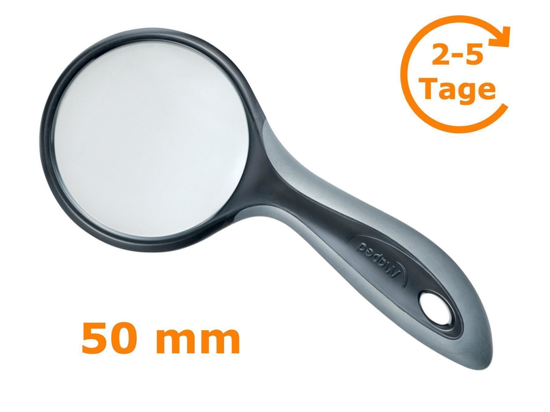 Sonstiges zu Optik: Lupe mit Griff, rund, Durchmesser 50 mm – Neu und originalverpackt aus St. Gallen von cointec