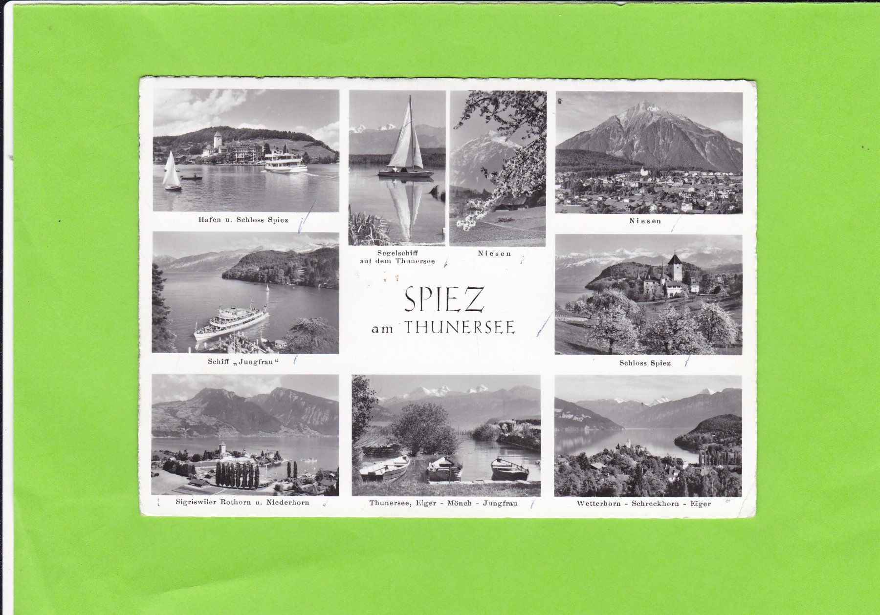 Cartoline postali: Spiez am Thunersee – Usato da St. Peterzell venduto da neckertal
