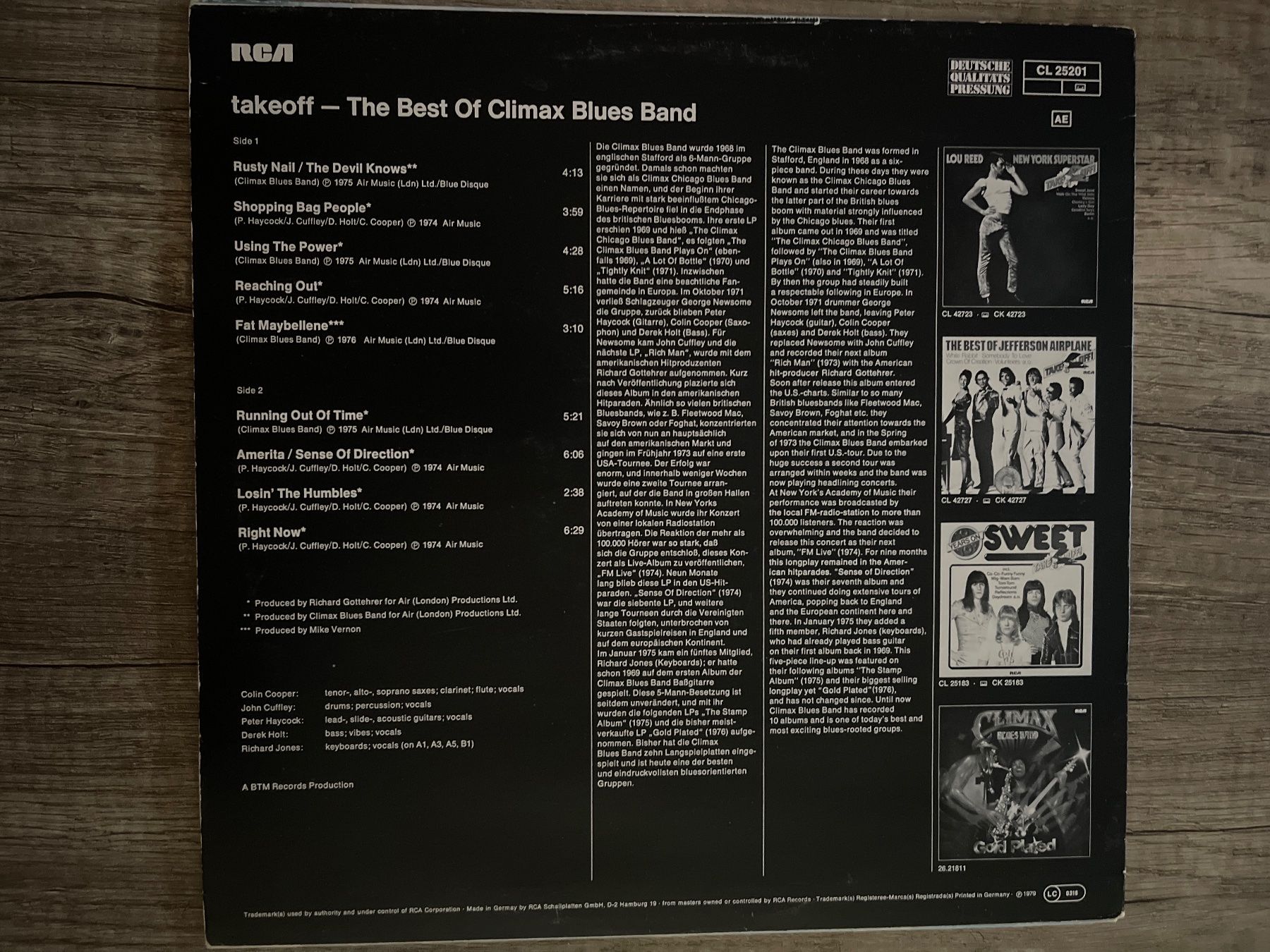 Dischi in vinile: S1272/Climax Blues Band Vinyl "Takeoff" – Usato da Frutigen venduto da Philippe_jsp 1