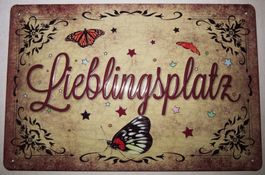 Lieblingsplatz Schild 20x30cm