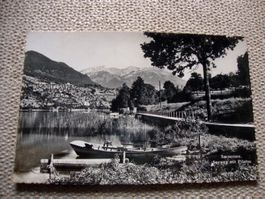 Sarnersee Seeweg mit Pilatus Ansichtskarte 1947