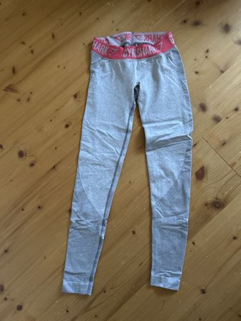 Gymshark Leggings grau pink Grösse S gebrauchter Zustand
