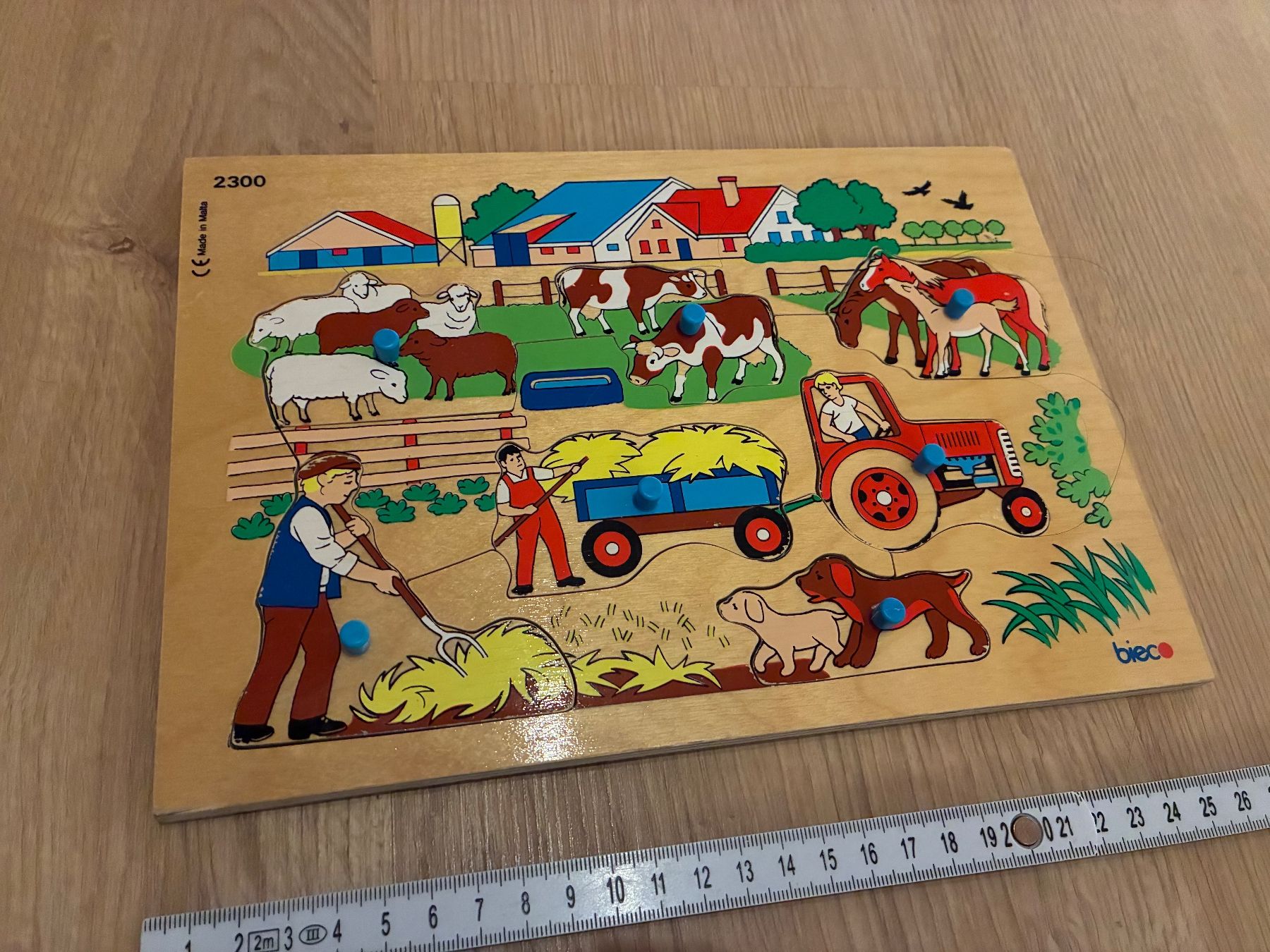 Puzzle: Holz-Steckpuzzle, Bauernhof, von BIECO – Usato da Eggenwil venduto da mic_b5l2