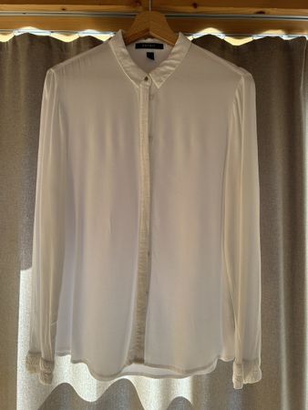 Elegante Esprit Bluse, weiss, Gr. 36