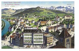 Appenzell (AI) Dorf - Hotel Hecht - Post - Bahnhof - Sitter