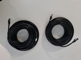 Zwei CAT6e Ethernetkabel 15m