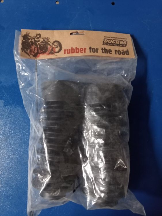 Universal Motorrad Gabelbalg 210x42mm Rot - Gabelschutz Gegen Staub & Schmutz