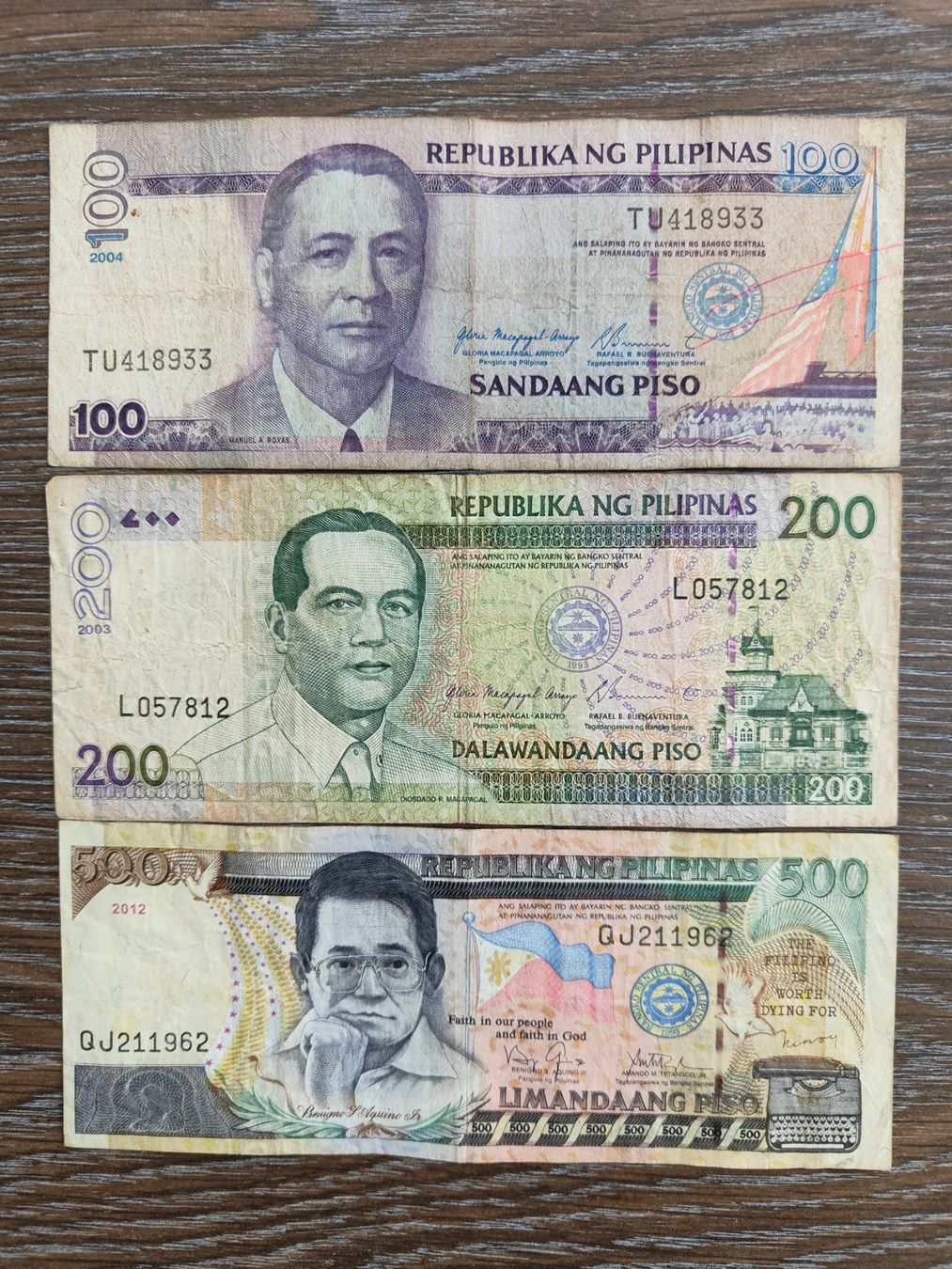 Banknoten: LOT Philippinen 3 Stück !!!!! – Gebraucht aus Flaach von Lonzo99