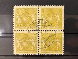 Kat. Mi 45A, Viererblock gestempelt, KP 110.--