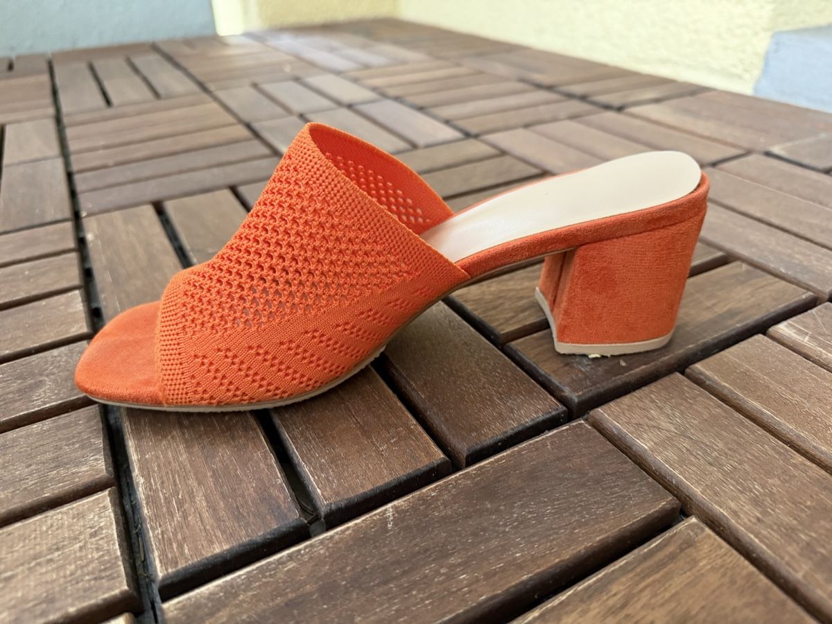 Damenschuhe: Sandaletten orange Gr. 39 mit Blockabsatz – Gebraucht aus Jona von Good_luck_ 2
