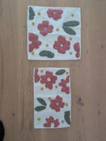 Frühlings Deko: 2 Kissenbezüge mit Blumenmuster, Top Zustand