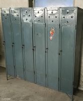 Garderobenschrank Spind Metall 6 Fächer gebraucht