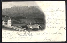Schangnau, Teilansicht mit Kirche u. Hoh