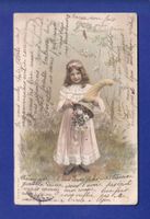 ENFANT - Jeune fille et fleurs