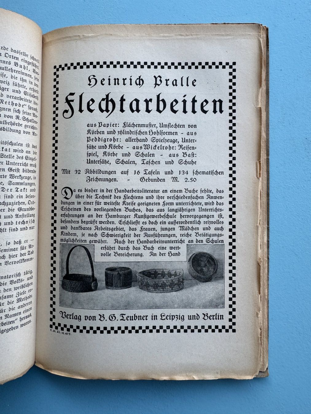 Libri: E. ALTMANN - Methodik Nadelarbeitsunterricht - Berlin 1917 – Usato da Basel venduto da Kornblumen 4