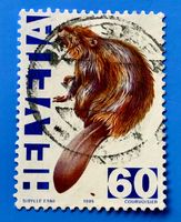 Nr.876 Europäischer Biber GESTEMPELT  Zirkuswelt 1995  