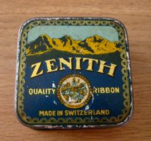 Antike Blechdose ZENITH / Farbband