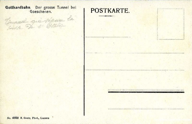 Cartoline postali: Göschenen - Gotthardbahn - c5/6 c1905 – Usato da Emmenbrücke venduto da teestube 1