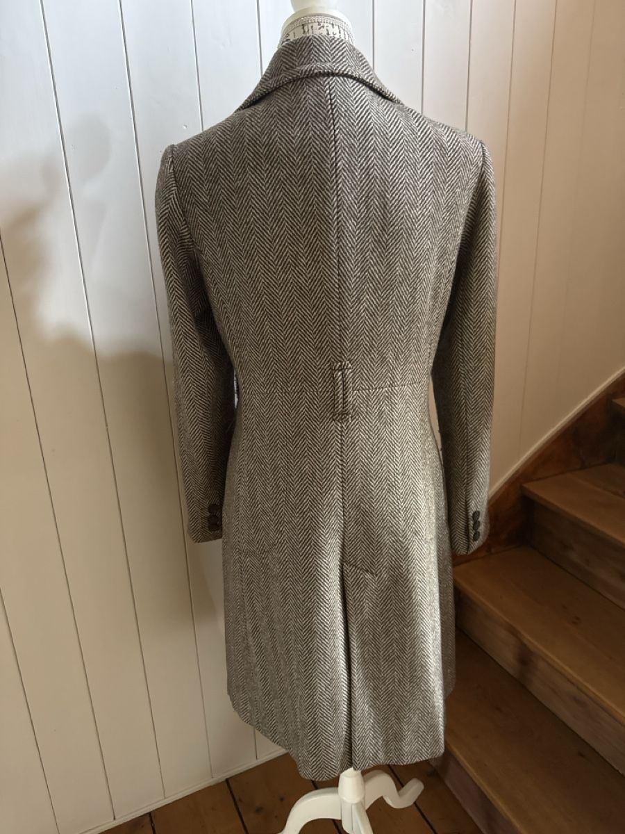 Zara Mäntel: Wollmantel ZARA Basic Gr. L Braun Chevron Muster – Gebraucht aus Cham von matap1 3