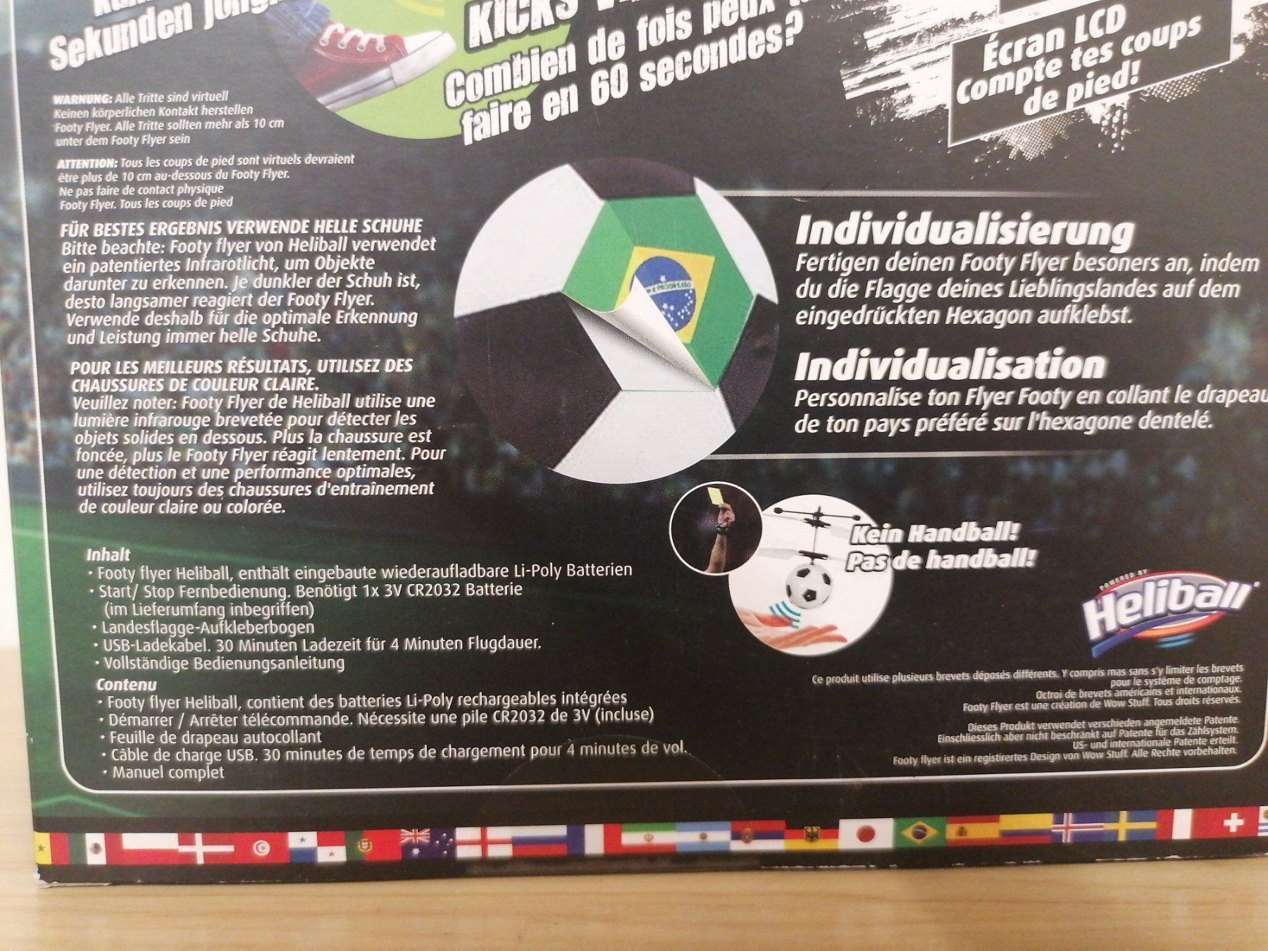 Pezzi di ricambio: Footy Flyer "Zählt virtuelle Kicks" – Nuovo e nell'imballaggio originale da Bäch SZ venduto da Swissy46 4