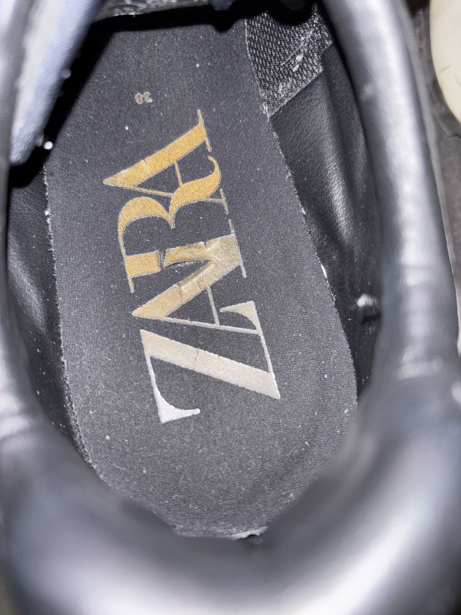 Zara Herrenschuhe: Schwarze Sneakers, Grösse 38 – Gebraucht aus Wabern von est_jw6s 2
