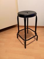 Barhocker Metall schwarz rund stabiler Zustand gebraucht