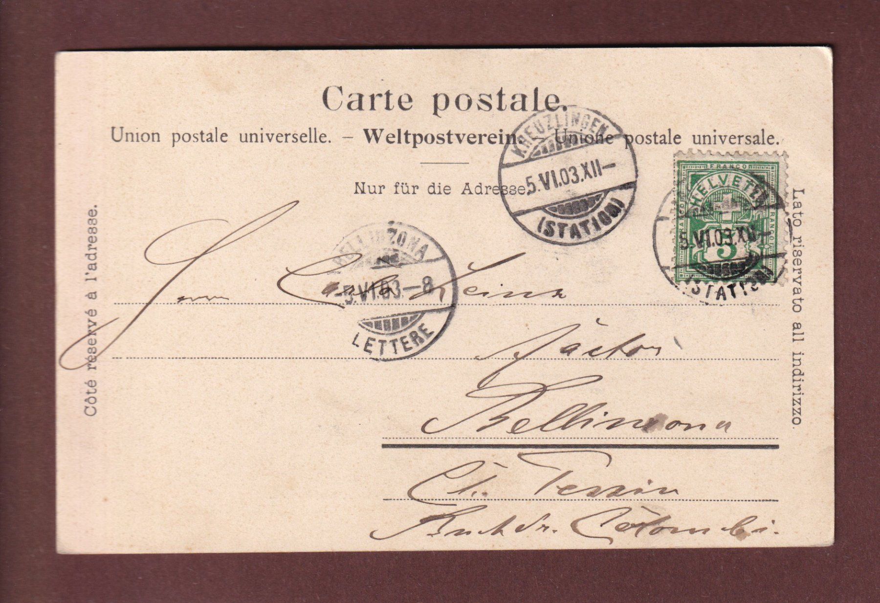 Cartes postales: RUINE ALT-BODMAN - 1903 – D'occasion à Pully par nicecards-shop 1