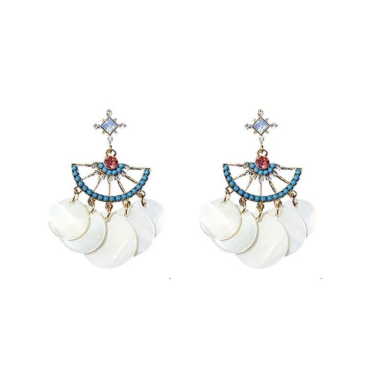 Ohrringe & -stecker: Multicolor drop earrings – Neu (gemäss Beschreibung) aus Genève von Ballpencase