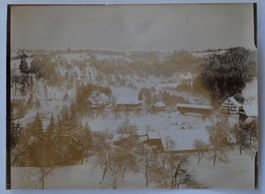 Originalfotografie Sihlbrugg alte Holzbrücke um ca. 1925 /30