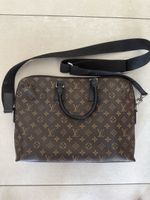 Louis Vuitton Monogram Macassar Documents Aktentasche Monogr