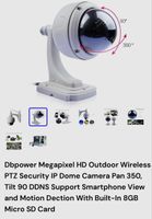 Outdoor Wireless PTZ Security IP Camera - 8GB SD Card Ab.1