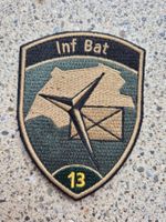 *** Badge Inf Bat 13 Grün mit klett ***