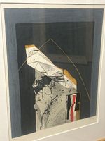 Adriano Piu Lithographie, handsigniert, gerahmt