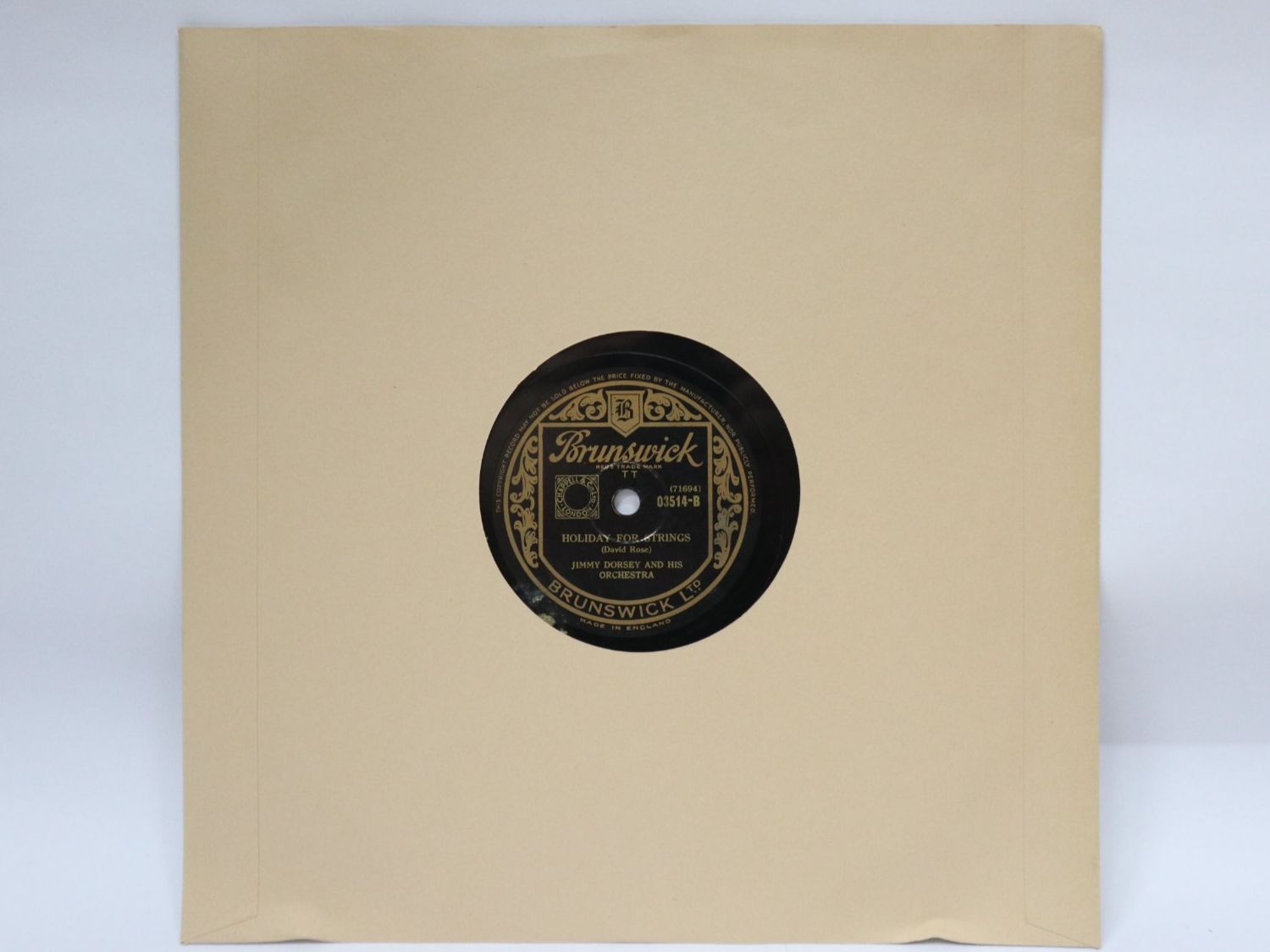 Vinyles: Schellack Jimmy Dorsey My Ideal / Holiday for Strings – D'occasion à Eschenbach SG par Astalavista