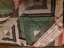 3 couverture patchwork laine mouton et coton pour 1 personne