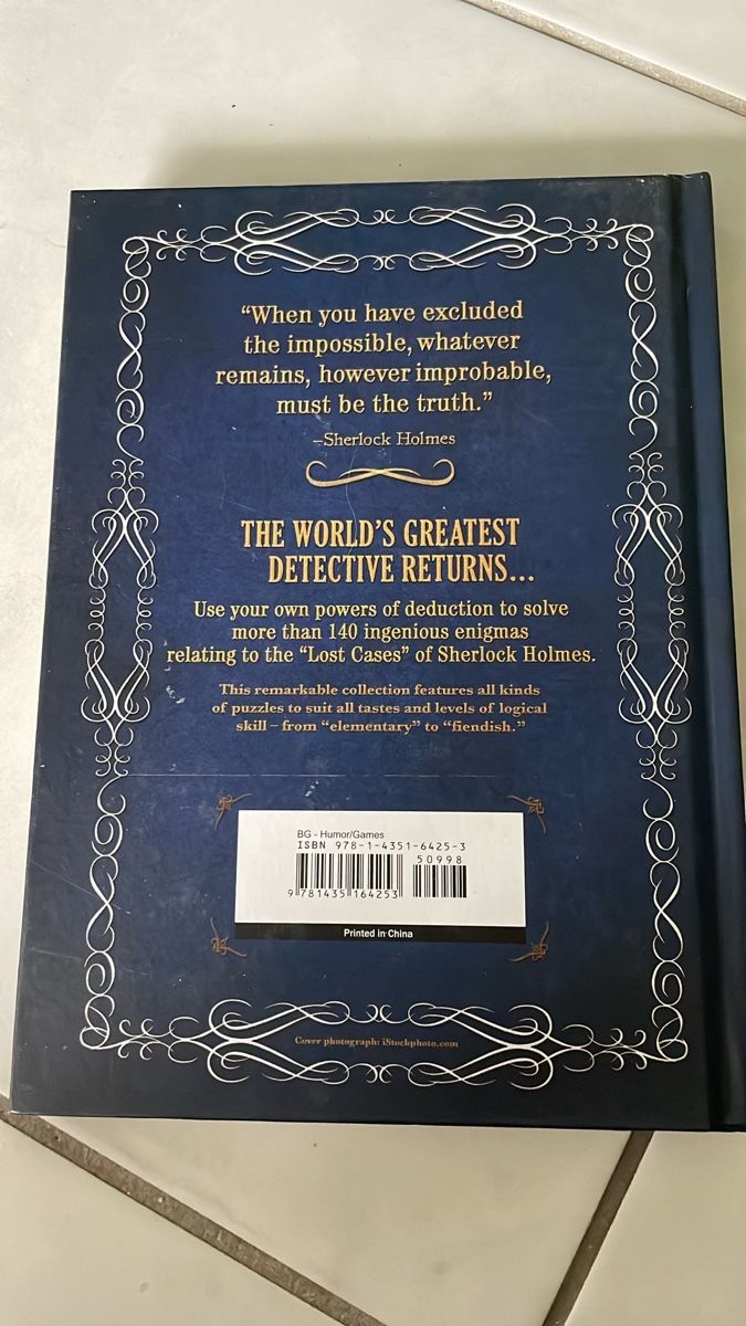 Libri: Sherlock Holmes Puzzle Collection: The Lost Cases – Nuovo (secondo la descrizione) da Schlieren venduto da Giu32 1