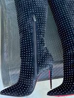 Christian Louboutin, Alta Botta Plume, Paris, 36,5, 10 cm