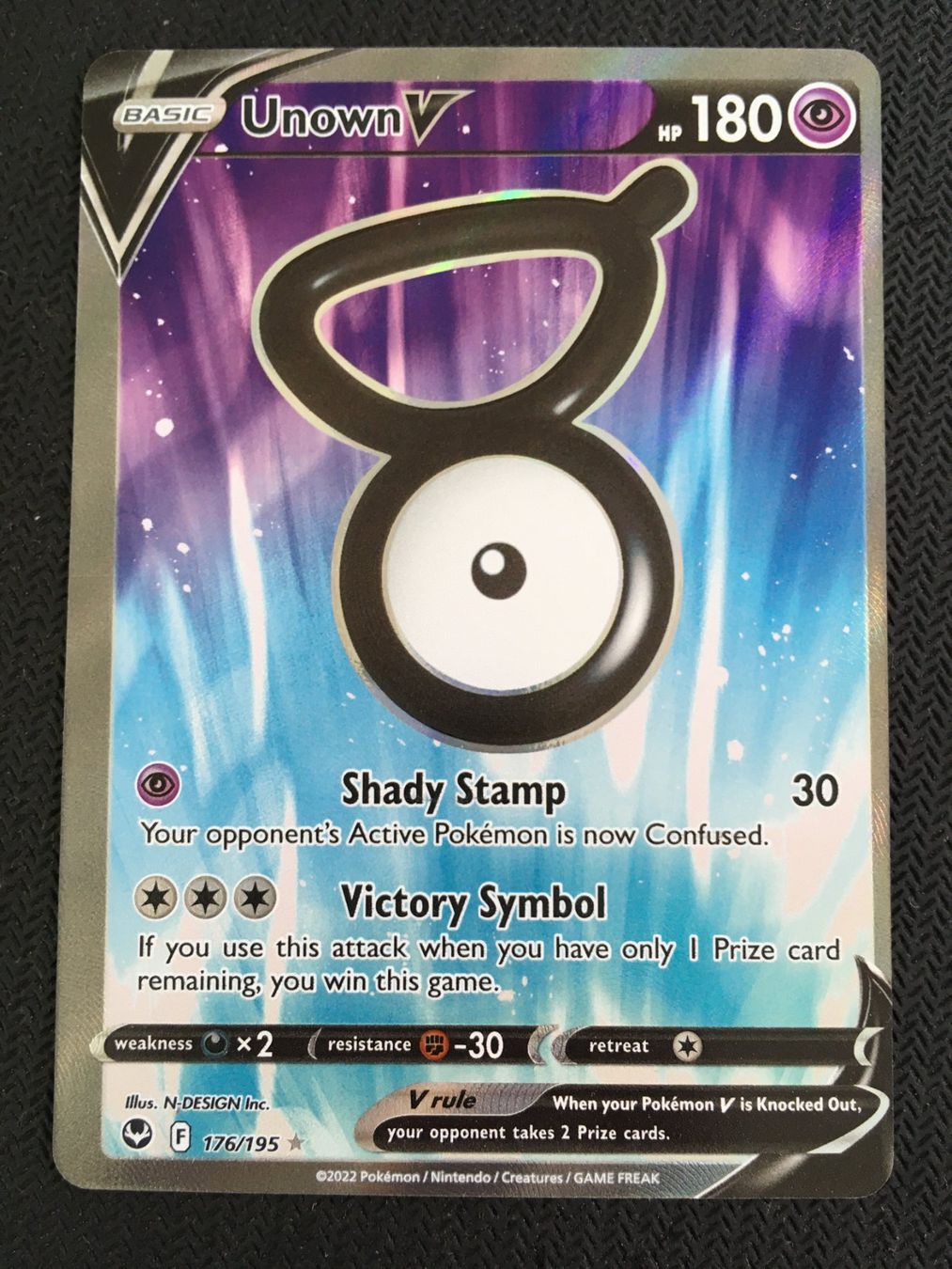 Pokémon Carte collezionabili: Pokémon - Unown V - SIT 176 - Silver Tempest - EN – Nuovo (secondo la descrizione) da St.Gallen venduto da Punktchen01