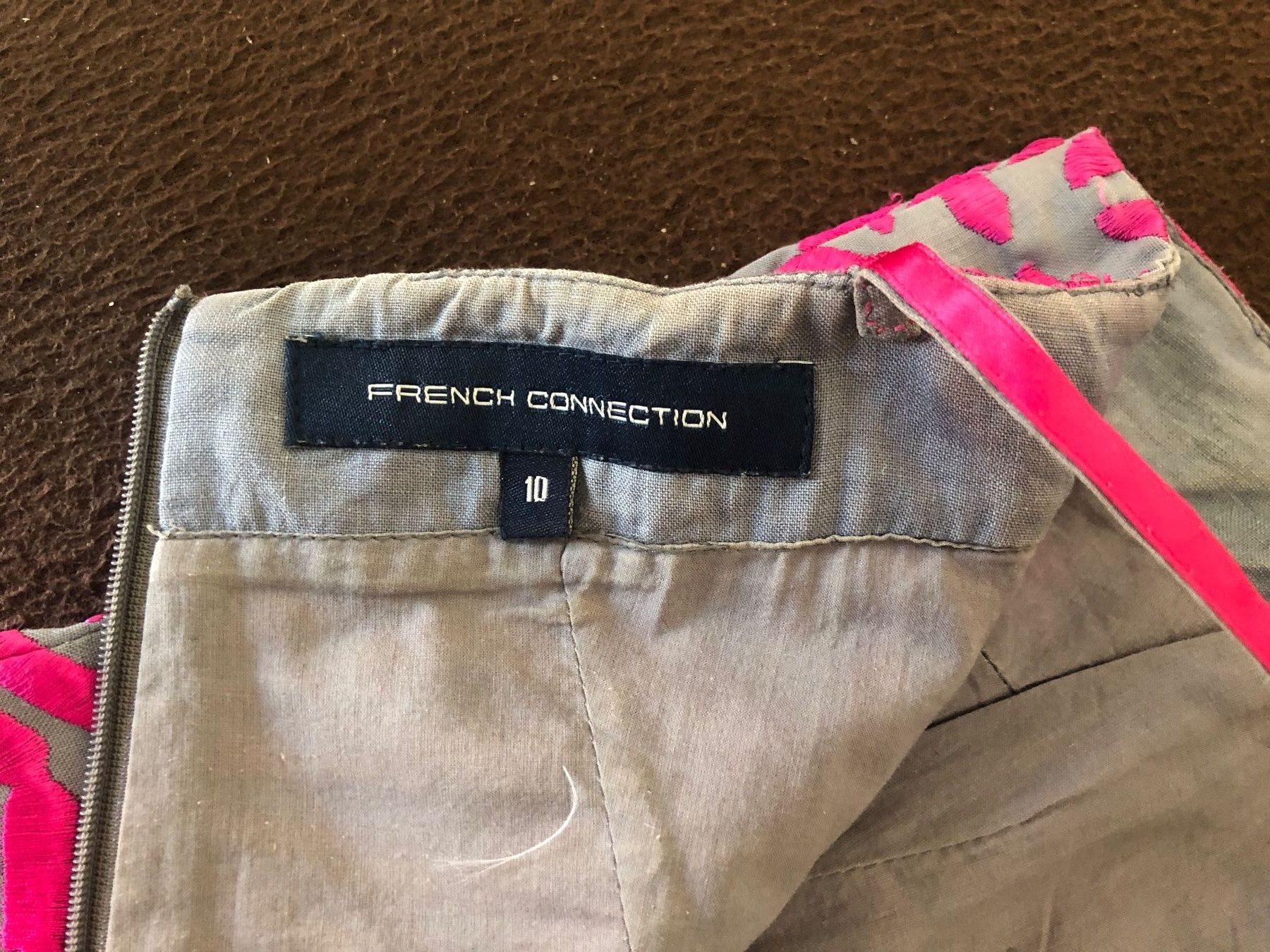 French Connection Vestiti: FRENCH CONNECTION KLEID, GR. S, PINK-GRAU, SOMMER – Usato da Zürich venduto da rolo66 3