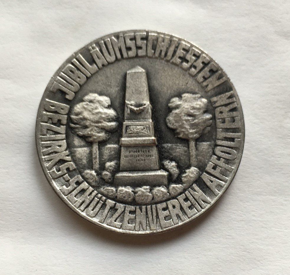 Medaillen: 1934 Schützenmedaille Affoltern ZH – Gebraucht aus Kirchberg SG von Z-Collection 1