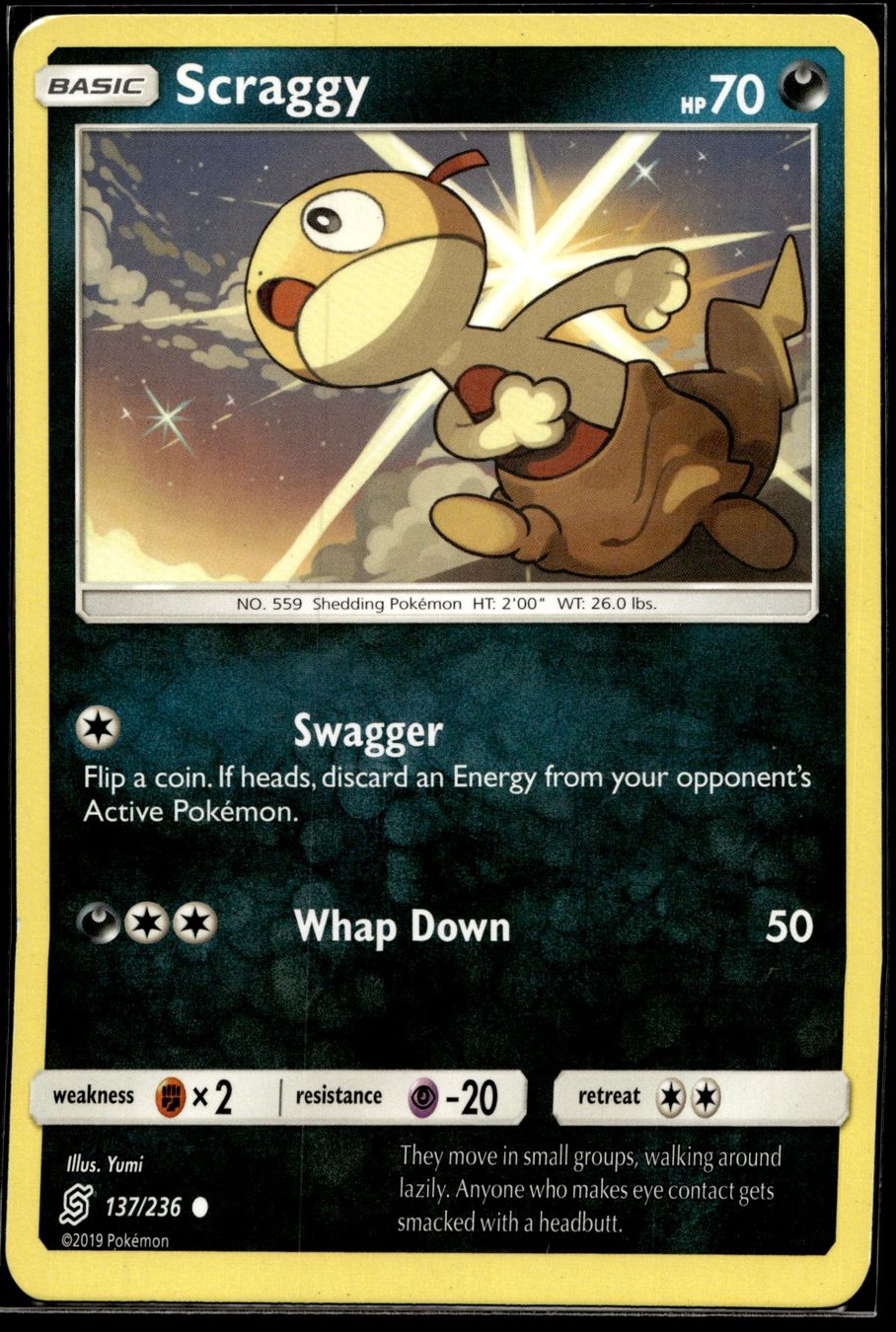 Pokémon Carte collezionabili: Scraggy (UNM EN 137/236) – Usato da Affoltern am Albis venduto da Chiesa_5
