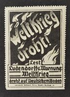 Deutsches Reich - Vignette "Weltkrieg droht"**