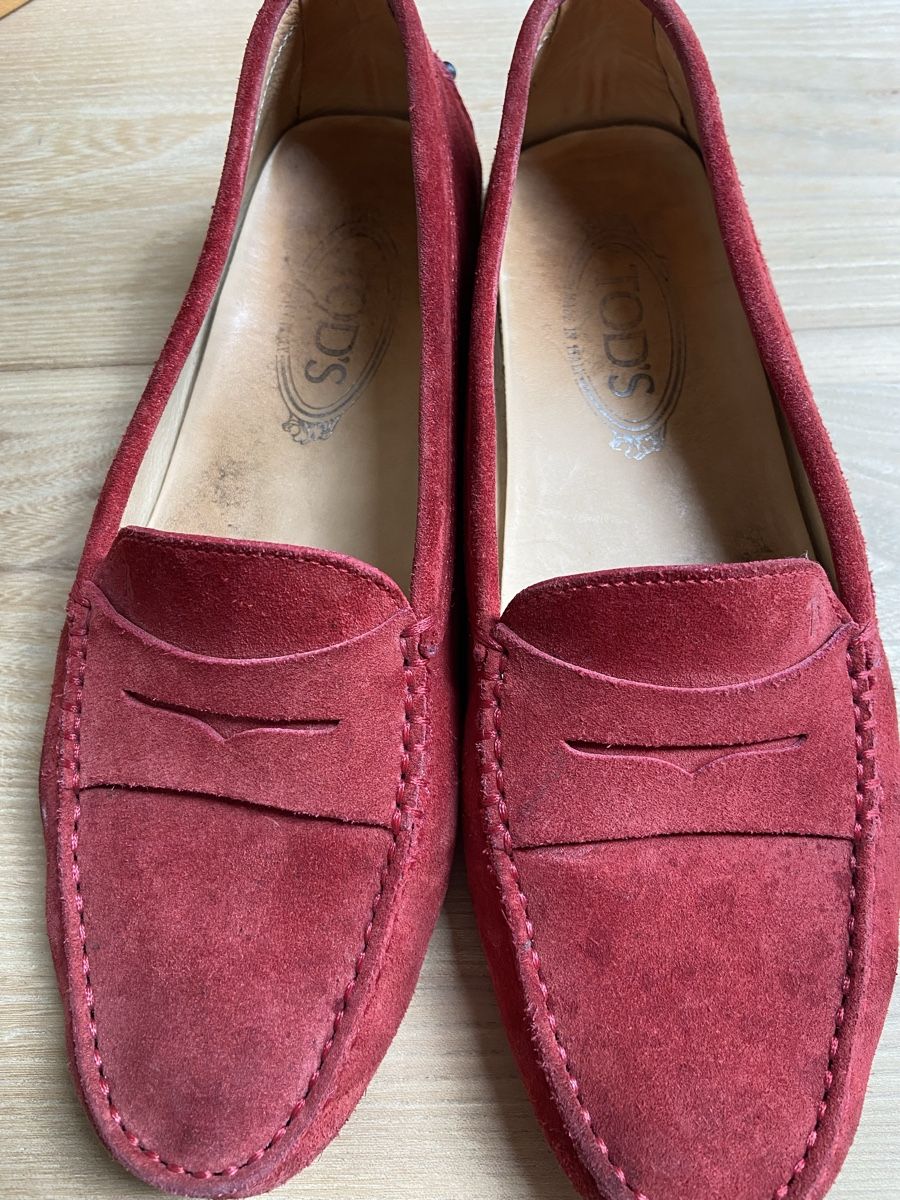 Tod'S Scarpe da donna: TOD'S Mokassins Rot Wildleder – Usato da Binningen venduto da Dodo21 2