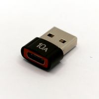 USB-C Adapter 10A, superschnell, Neuware, Schwarz