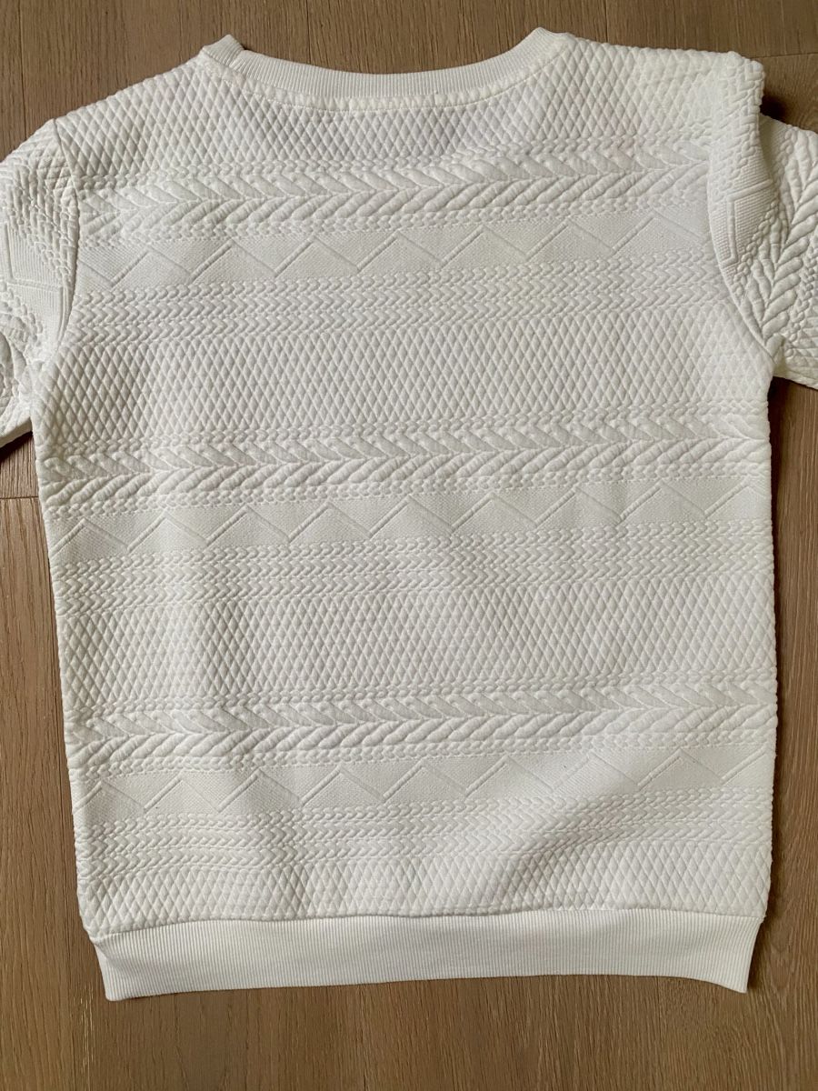 Maglioni & Felpe: Neuer weisser Pullover mit Blumenmuster - Grösse 36/S – Nuovo (secondo la descrizione) da Winkel venduto da Flyhy2020 4