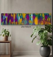 Gemälde " Regenbogenfarben " handmade 20×100