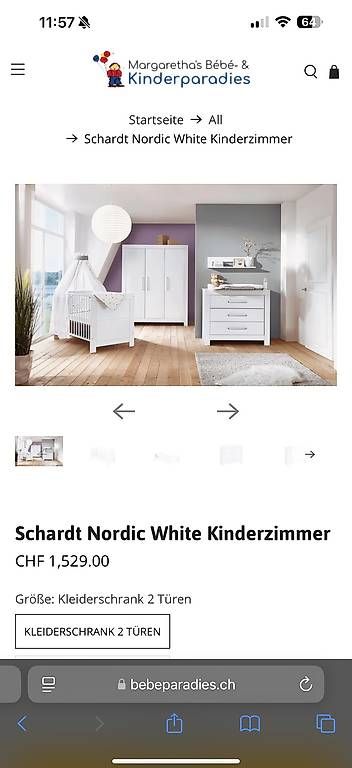 Letti: Schardt Kinderzimmer Set Nordic weiss – Usato da Siebnen venduto da copa11